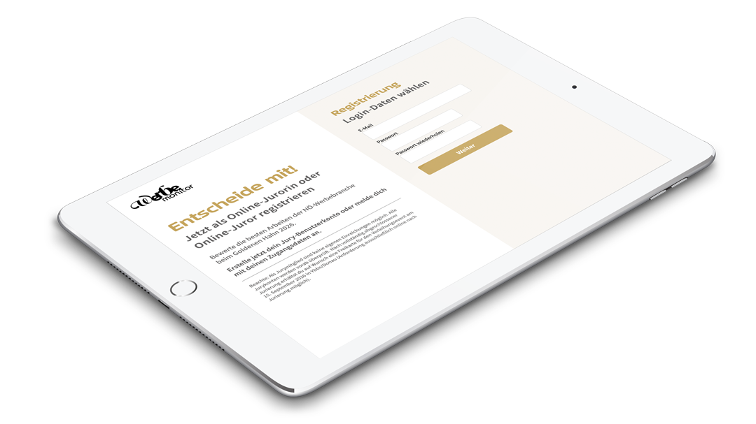 Onlinejurorin oder -juror beim Goldenen Hahn 2026